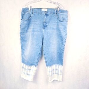 New K Jordan Bleached Hem Jeans